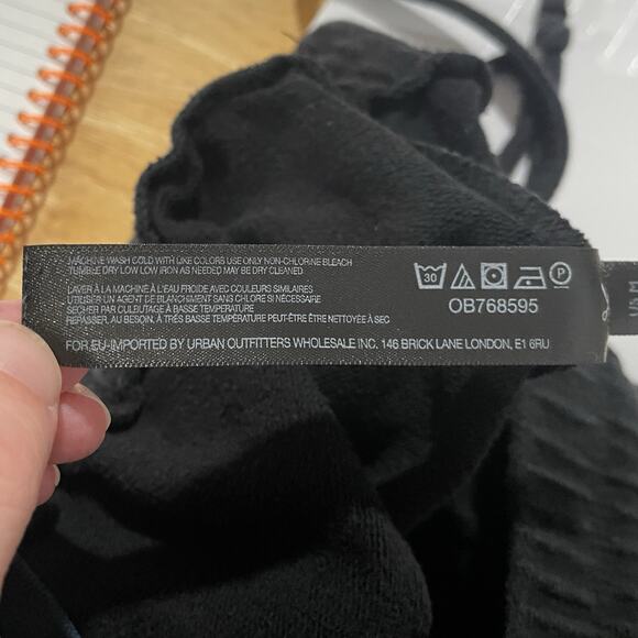 Free People Movement Sunny Skinny Sweatpants Medium Black Joggers Activewear - Picture 6 of 6